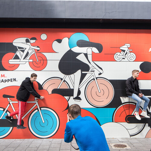 Street art by Calvin Sprague Delftsestraat Eric Fecken