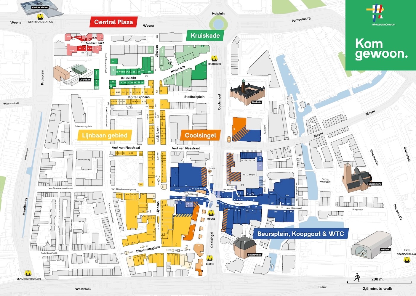 Plattegrond BIZ gebied