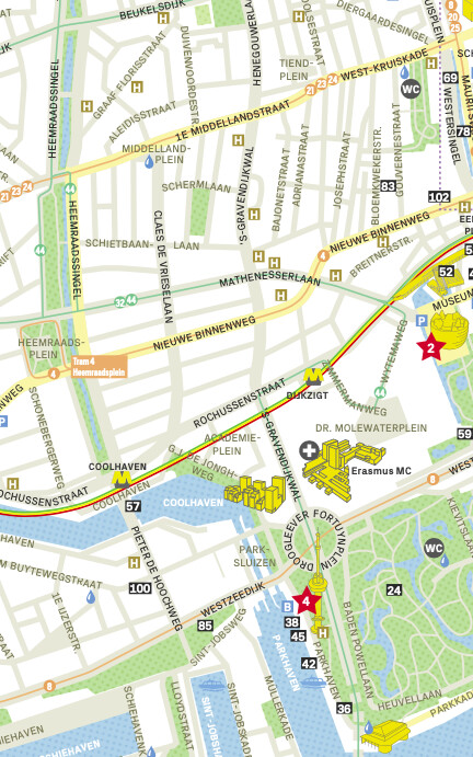 Citymap afbeelding Rotterdam
